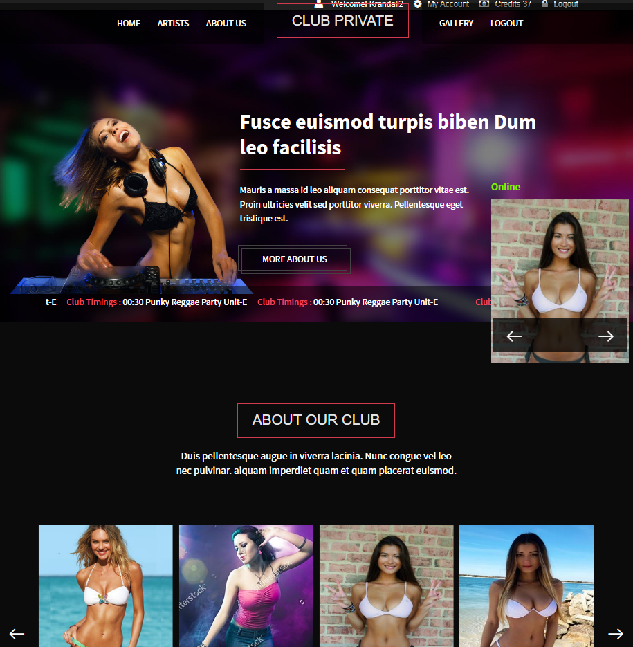 Club Privè web anteprima